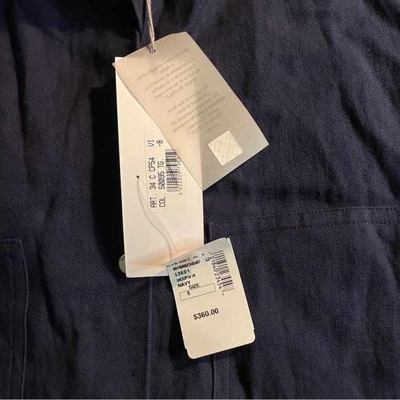 NWT Marni cape top jacket poncho Italy luxe designer cotton linen - Picture 13 of 15